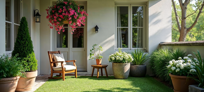 balkon-s-umelemi-kvetinami-a-zelenym-travnim-kobercem